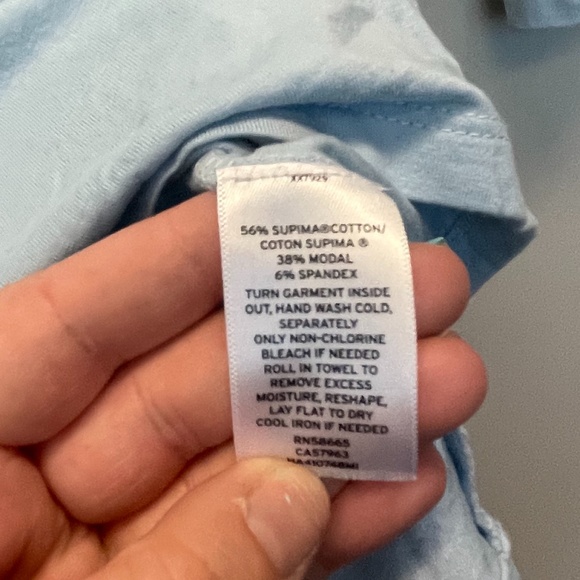 NWOT Halogen Blue quarter sleeve top - Picture 4 of 5